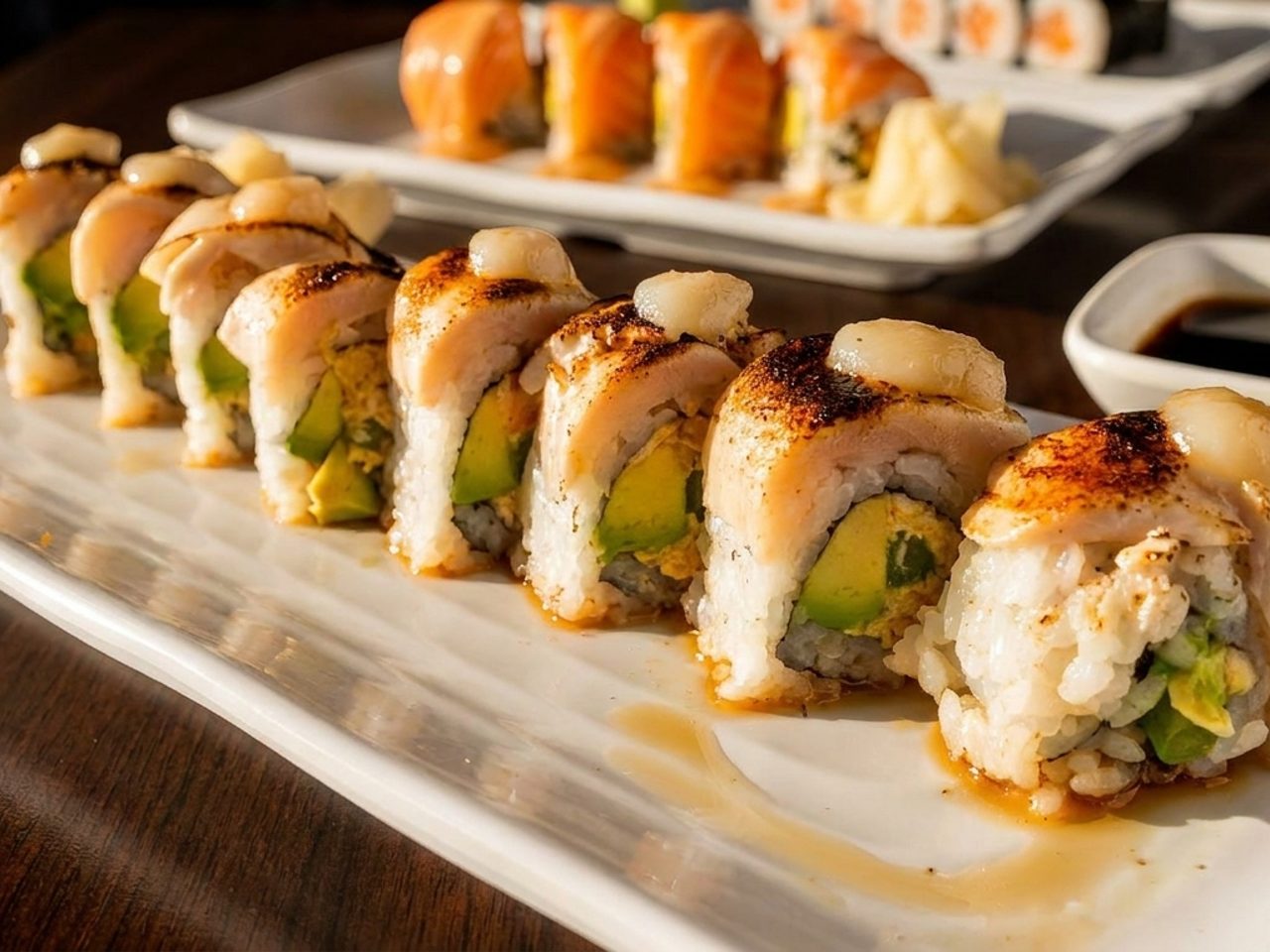 The sushi bar's quiet craft