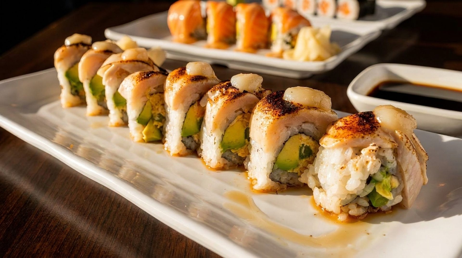 The sushi bar's quiet craft